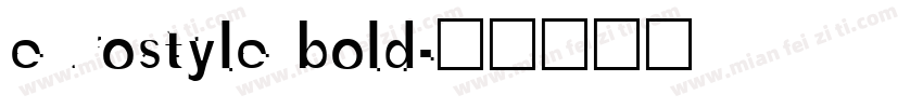 eurostyle bold字体转换